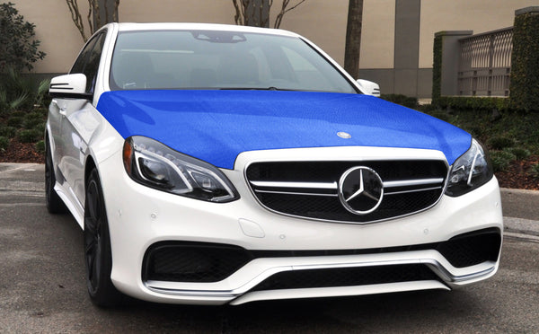 7D Carbon Fiber Sky Blue High Gloss Vinyl Wrap