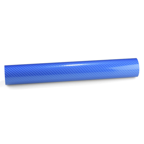 7D Carbon Fiber Sky Blue High Gloss Vinyl Wrap