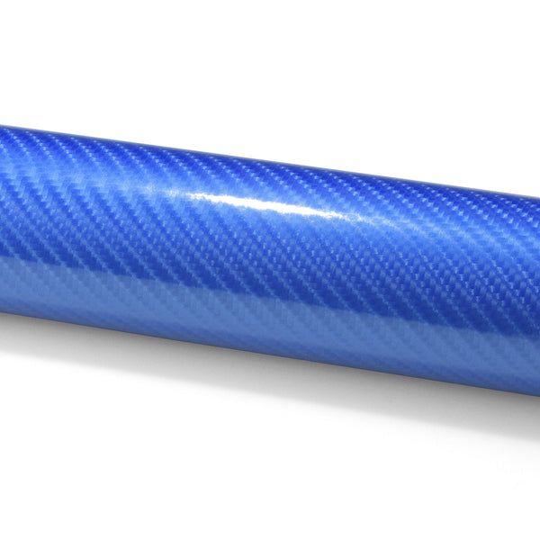 7D Carbon Fiber Sky Blue High Gloss Vinyl Wrap