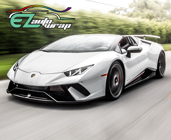 7D Carbon Fiber White High Gloss Vinyl Wrap