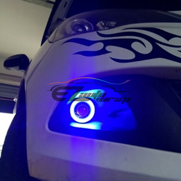 2pcs High Power Projector LED Angel Eyes Rings (Blue / White) (2.5" inches / 3" inches / 3.5" inches)