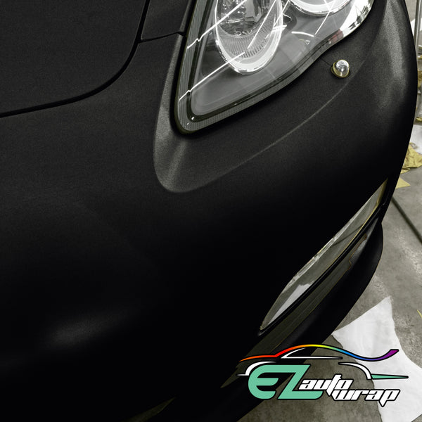 Brushed Aluminum Black Gold Vinyl Wrap