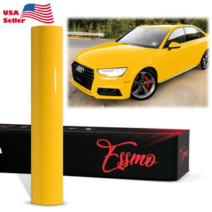 ESSMO™ PPF Paint Protection Film Gloss Sunflower Yellow Vinyl Invisible Scratches Shield Wrap DIY