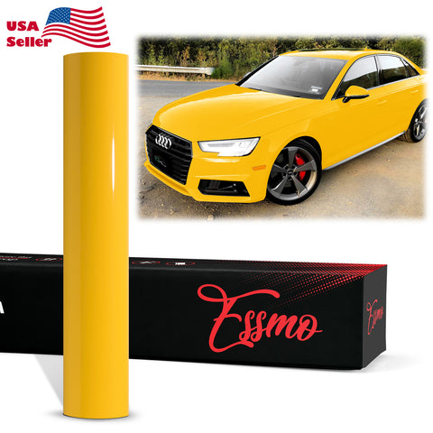ESSMO™ PPF Paint Protection Film ECO Gloss Sunflower Yellow Invisible Scratches Shield Wrap DIY