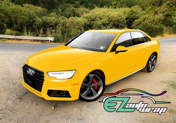ESSMO™ PPF Paint Protection Film Gloss Sunflower Yellow Vinyl Invisible Scratches Shield Wrap DIY