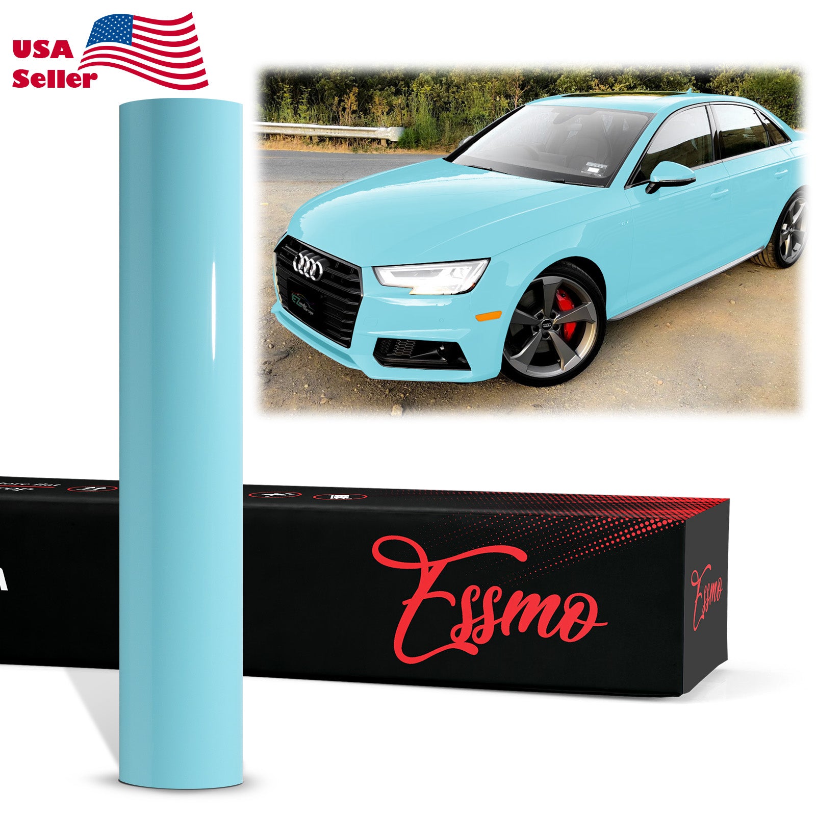 ESSMO™ PPF Paint Protection Film Gloss Teal Vinyl Invisible Scratches Shield Wrap DIY