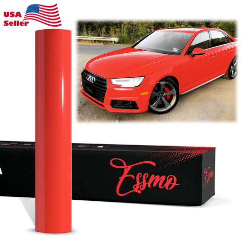 ESSMO™ PPF Paint Protection Film ECO Gloss Racing Red Invisible Scratches Shield Wrap DIY