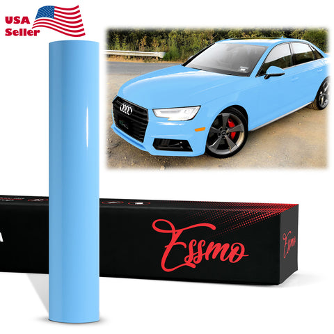 ESSMO™ PPF Paint Protection Film ECO Gloss Light Blue Invisible Scratches Shield Wrap DIY