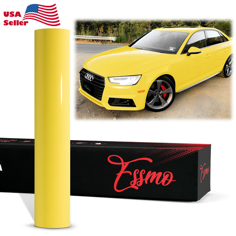 ESSMO™ PPF Paint Protection Film ECO Gloss Lemon Yellow Invisible Scratches Shield Wrap DIY