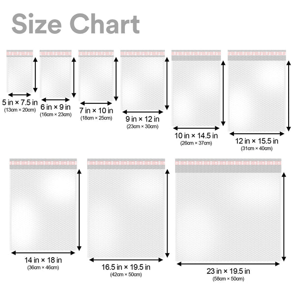 7"x10" (18cmx25cm) PO Bubble Mailer Mailing Shipping Multipurpose Waterproof  Durability Envelopes Bags