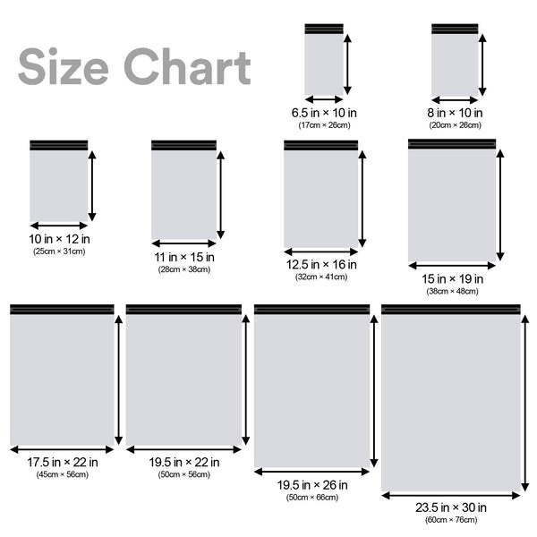 15 in x 19 in (38cmx48cm) Poly Mailers Mailing Shipping Multipurpose Waterproof  Durability Envelopes Bags