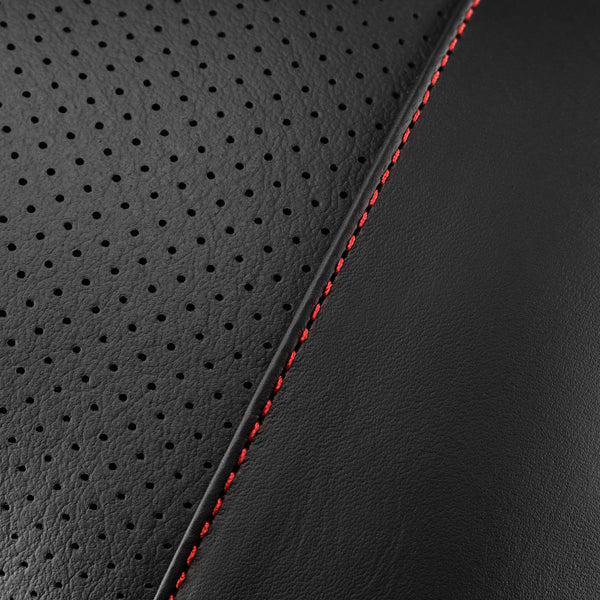 2pcs Leather Car Seat Headrest (Beige / Black / Brown)
