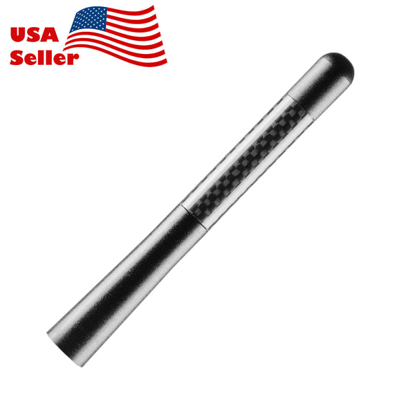 Universal 4.7" Aluminum Carbon Fiber Antenna (Black / Blue / Red / Silver)