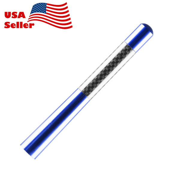 Universal 4.7" Aluminum Carbon Fiber Antenna (Black / Blue / Red / Silver)