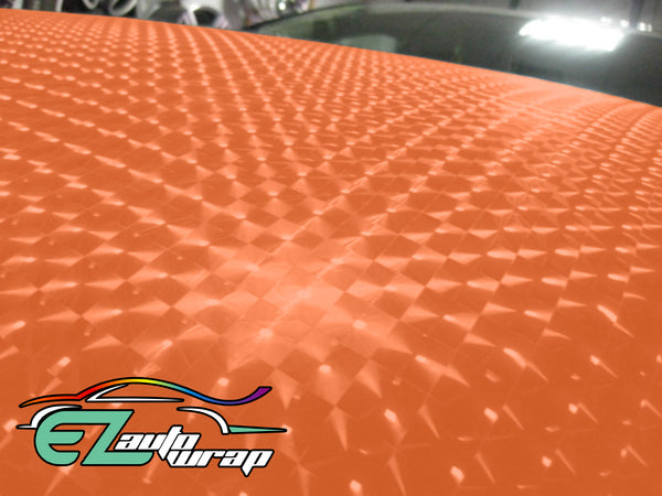 Cat Eye Orange Vinyl Wrap