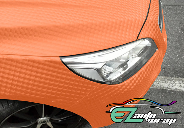 Cat Eye Orange Vinyl Wrap