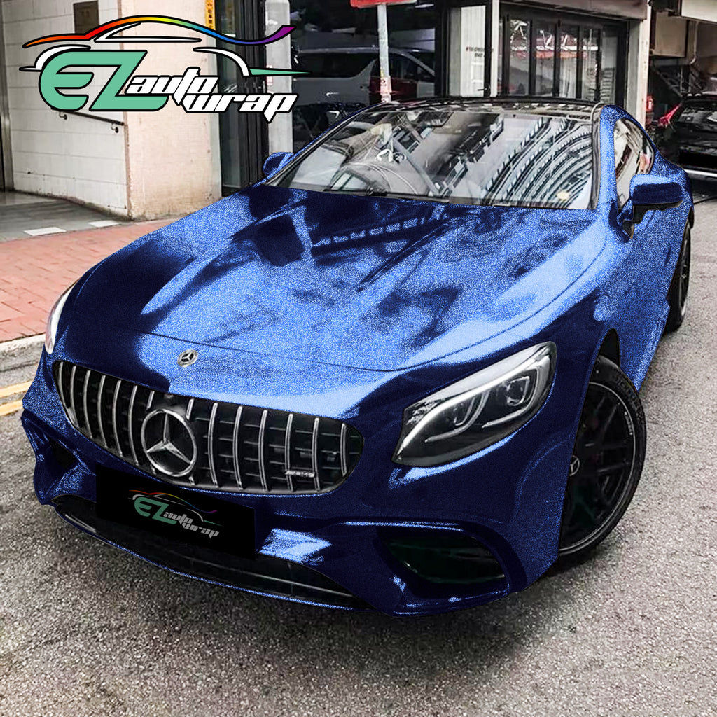 Gloss Diamond Glitter Light Blue Vinyl Wrap – EzAuto Wrap