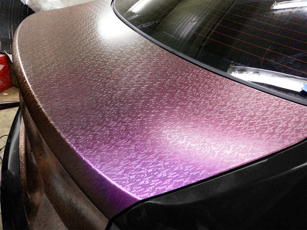 Chameleon Mosaic Purple Gold Color Shift Vinyl Wrap
