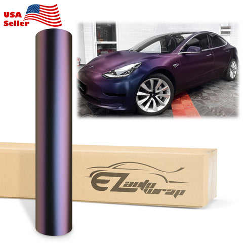 Chameleon Matte Purple Blue Color Shift Vinyl Wrap
