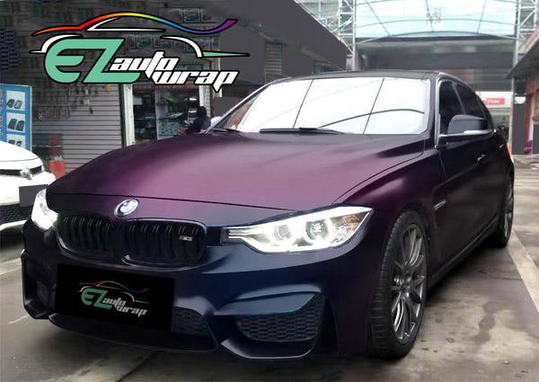 Chameleon Matte Purple Blue Color Shift Vinyl Wrap