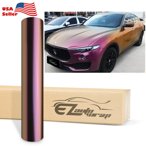 Chameleon Matte Purple Gold Color Shift Vinyl Wrap