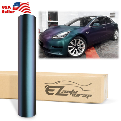 Chameleon Matte Purple Teal Color Shift Vinyl Wrap