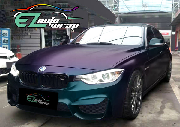 Chameleon Matte Purple Teal Color Shift Vinyl Wrap