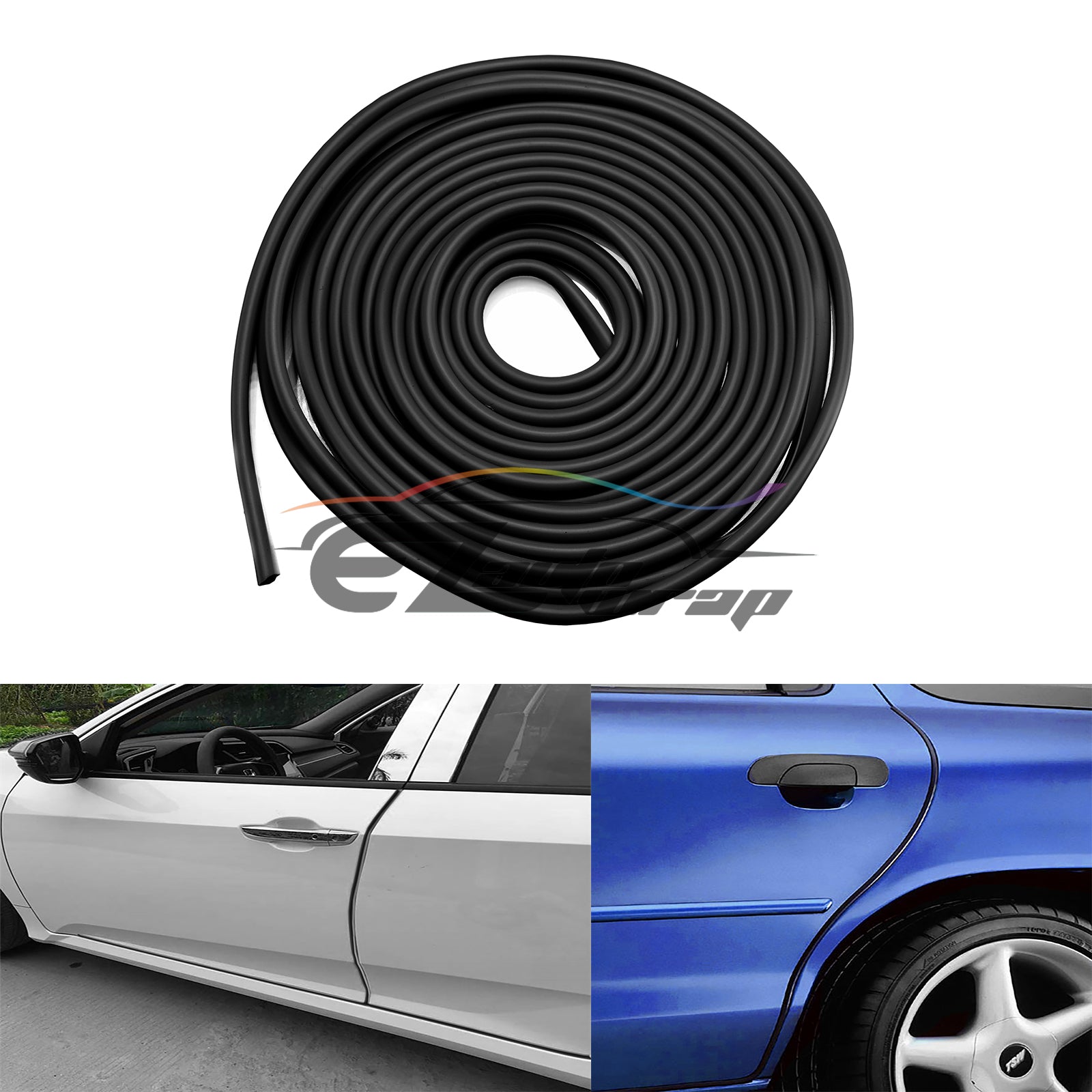Soft Rubber Door Edge Protection Guard (Black  / Clear / Gray / White)