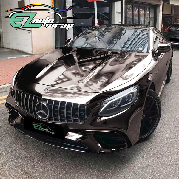 Chrome Black Vinyl Wrap