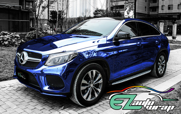 Chrome Blue Vinyl Wrap