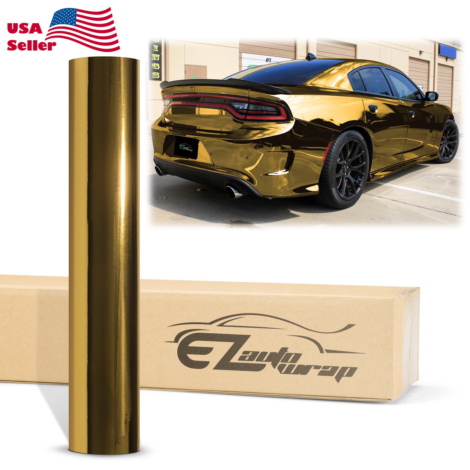 Chrome Gold Vinyl Wrap – EzAuto Wrap