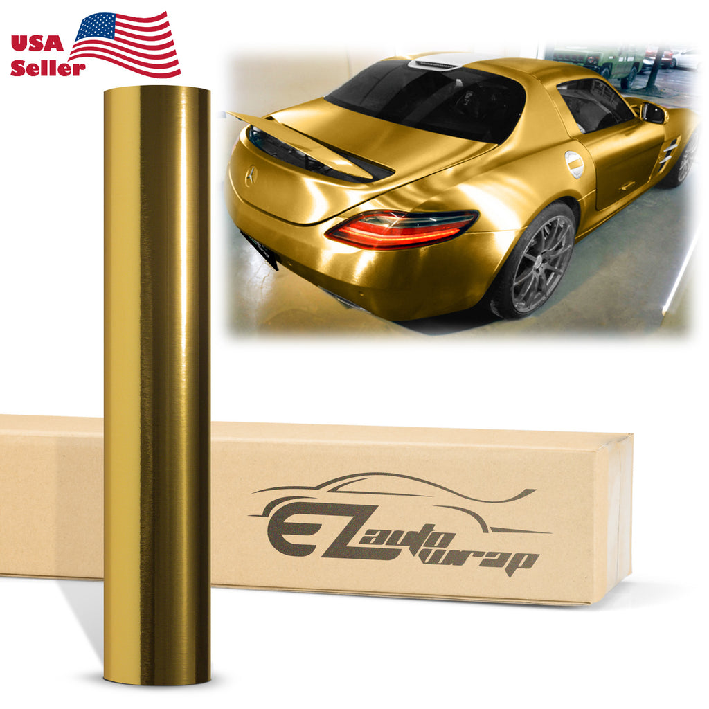 Chrome 4D Carbon Fiber Gold Vinyl Wrap – EzAuto Wrap