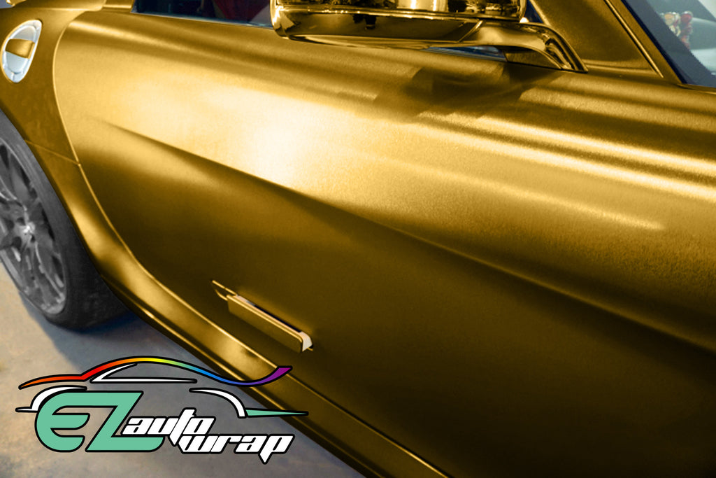 Chrome 4D Carbon Fiber Gold Vinyl Wrap – EzAuto Wrap