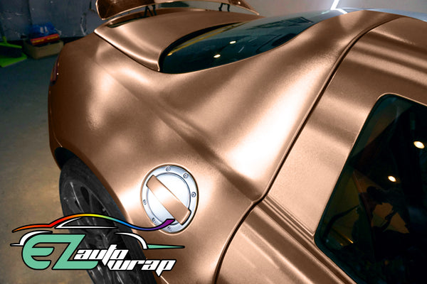 Chrome Brushed Aluminum Rose Gold Vinyl Wrap