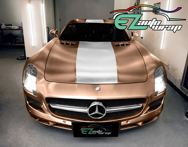 Chrome Brushed Aluminum Rose Gold Vinyl Wrap