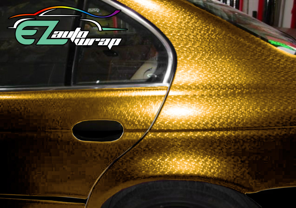 Chrome 4D Carbon Fiber Gold Vinyl Wrap – EzAuto Wrap