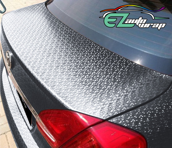 Chrome Mosaic Silver Vinyl Wrap