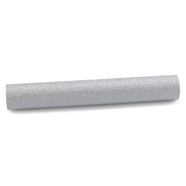 Ultra Diamond Glitter Matte Flat Silver Vinyl Wrap