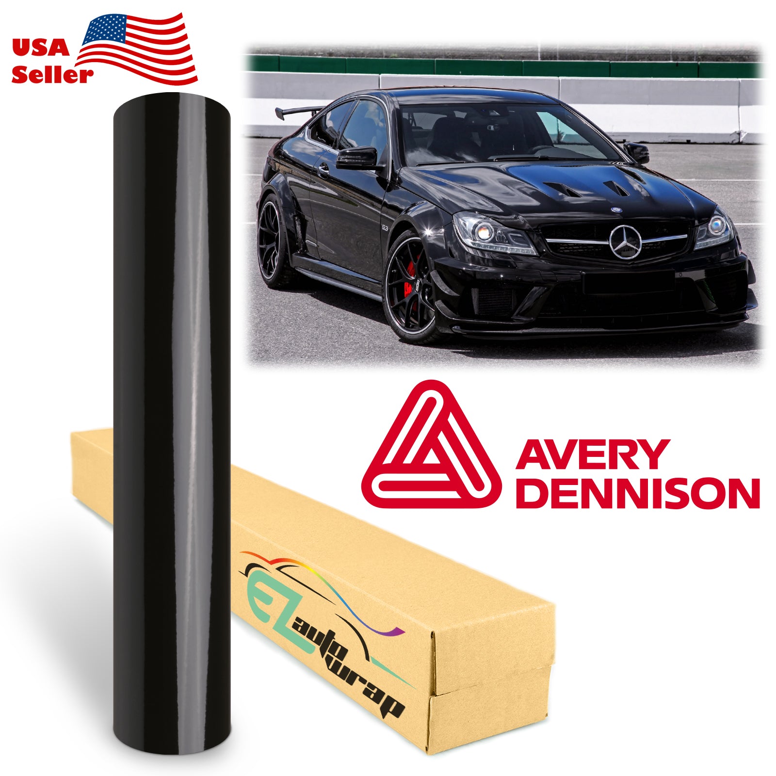 Avery Dennison SW900 Gloss Black Vinyl Wrap