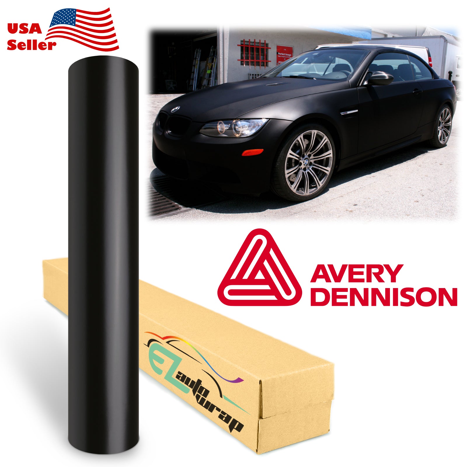 Avery Dennison SW900 Satin Black Vinyl Wrap