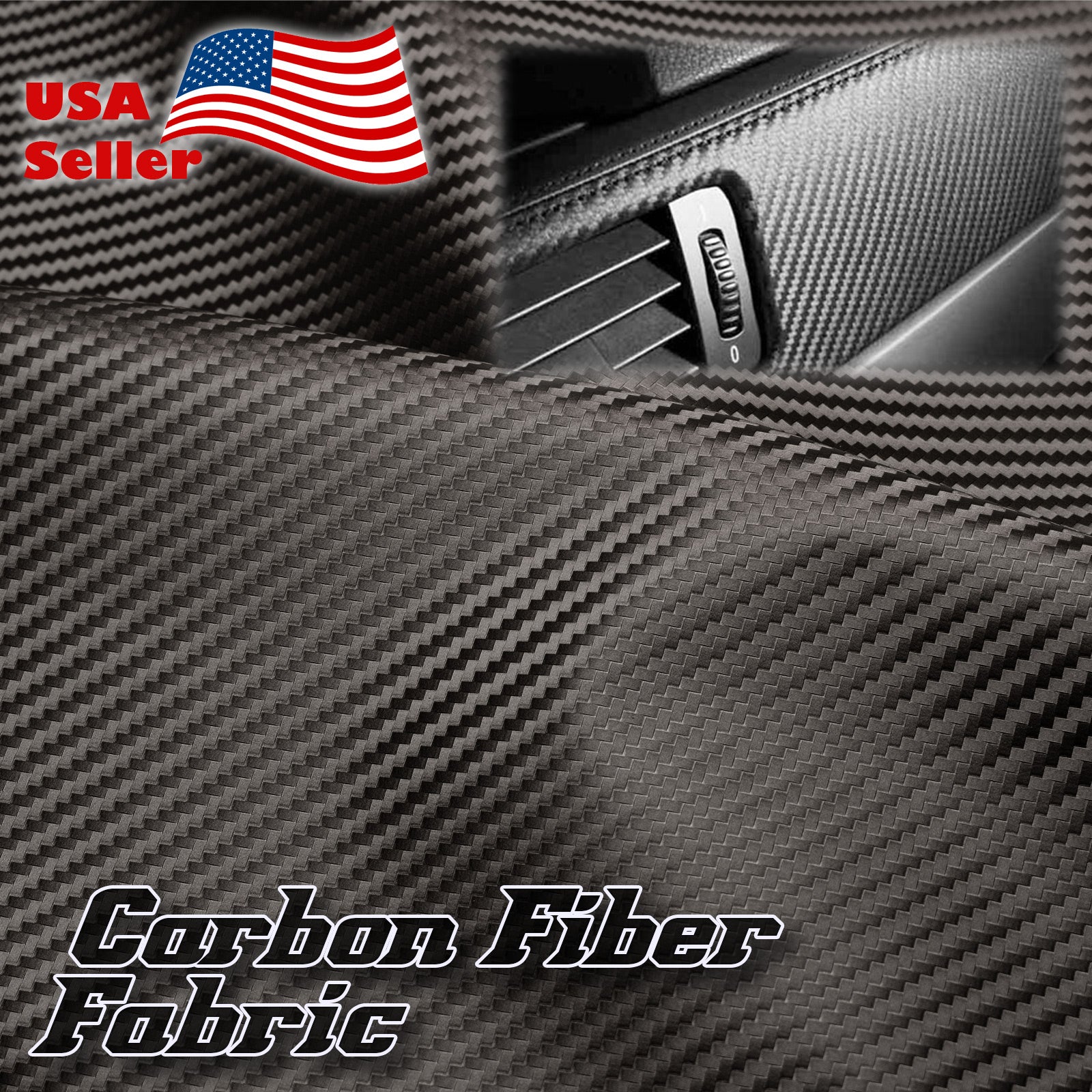Fabric Carbon Fiber Gray Cloth Marine Vinyl 54" Wide Plain Weave Upholstery
