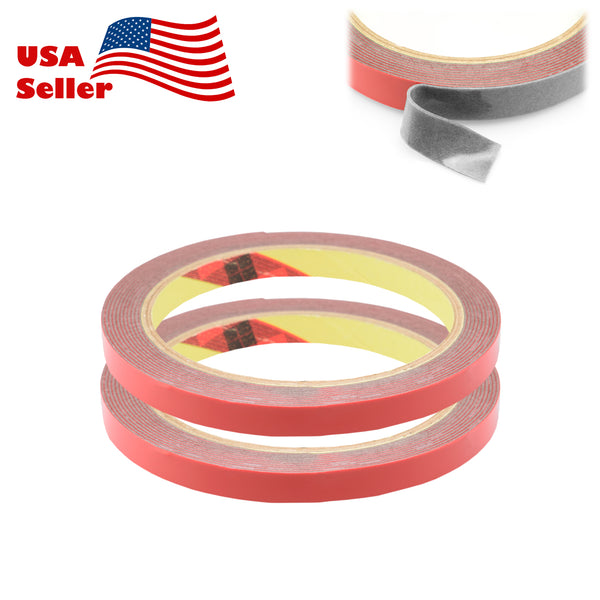2x 3m/Roll Gray Automotive Acrylic Double Sided Tape