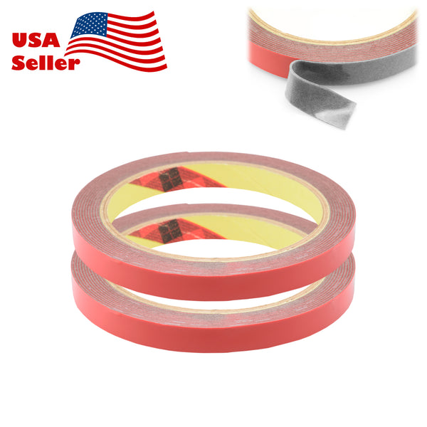 2x 3m/Roll Gray Automotive Acrylic Double Sided Tape
