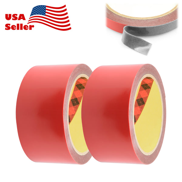 2x 3m/Roll Gray Automotive Acrylic Double Sided Tape