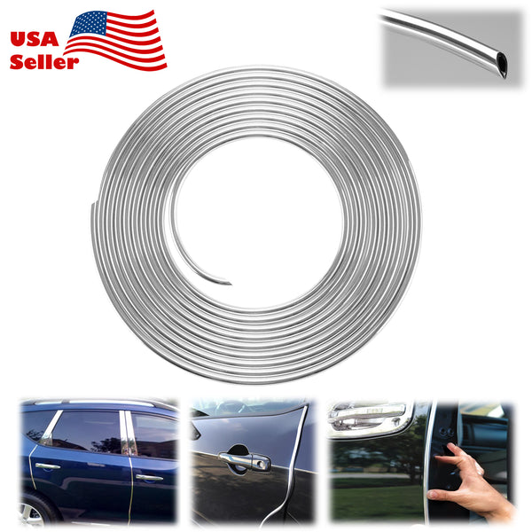 Car Door Edge Guard U Shape Molding Trim (Black / Silver)(15FT / 30FT / 45FT)