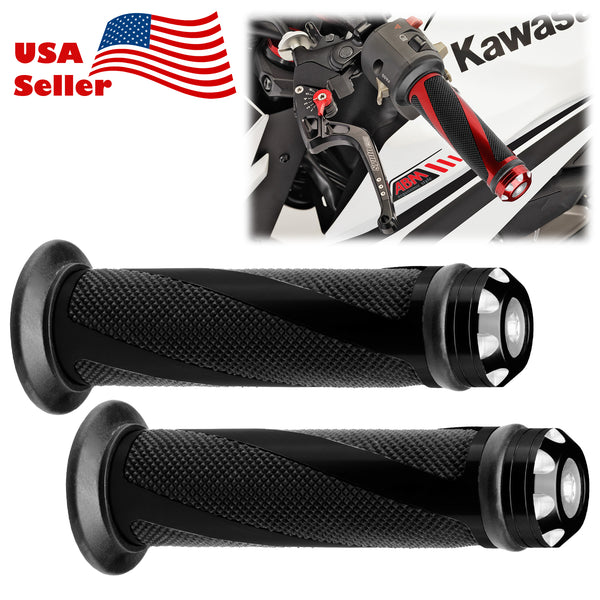 Motorcycle Hand Grips Rubber 7/8" Handle Bar 01