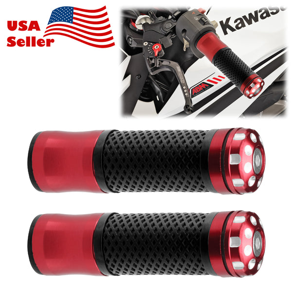 Motorcycle Hand Grips Rubber 7/8" Handle Bar 03
