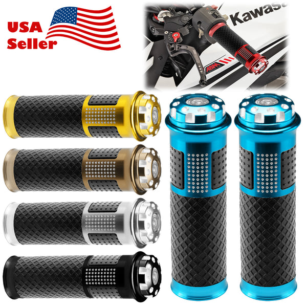 Motorcycle Hand Grips Rubber 7/8" Handle Bar 05