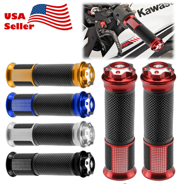 Motorcycle Hand Grips Rubber 7/8" Handle Bar 06