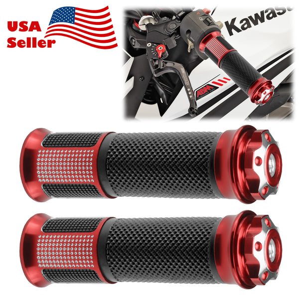 Motorcycle Hand Grips Rubber 7/8" Handle Bar 06